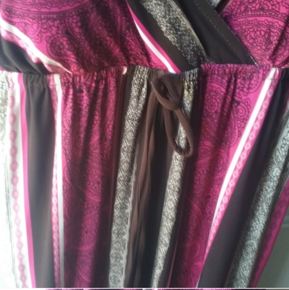 Vintage INC Illusion Scarf Maxi Dress - Picture 6 of 11